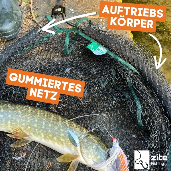 Streetfishing Kescher Gummiert Teleskop Spinnkescher Schwimmend 3,70m Zite Fishing_auswahl2