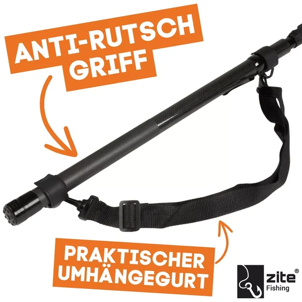 Streetfishing Kescher Gummiert Teleskop Spinnkescher Schwimmend 3,70m Zite Fishing_auswahl6
