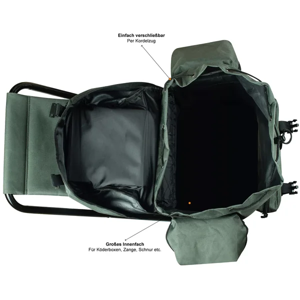Angelrucksack mit Stuhl Rucksackstuhl Angeln 52x49x30cm Zite Fishing_auswahl3