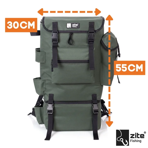 Angelrucksack mit abnehmbarem Kühlfach ISO Rucksack Angeln 55cm Zite Fishing_auswahl5