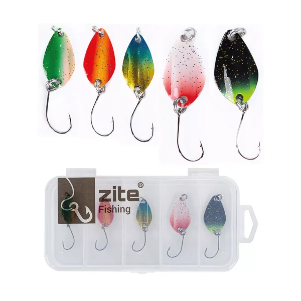 Zite Fishing Köderbox + 4 Forellen Spoon Sets + Spinner_auswahl5