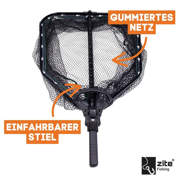 Zite Fishing Raubfisch Abhak Set mit Kescher, Zange und Maßband_auswahl4