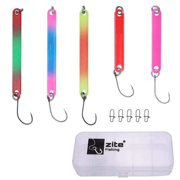 Blinker Spoon Forellenköder Set mit Ködertasche Zite Fishing_auswahl4