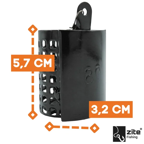 Bait Cage Metall & bleifrei zum Feedern 10x 80g inklusive Wirbel Zite Fishing_auswahl4