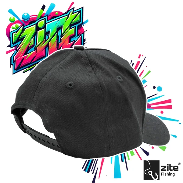 Zite Fishing Cappy Mütze Bestickt, Schwarz & Verstellbar_auswahl2
