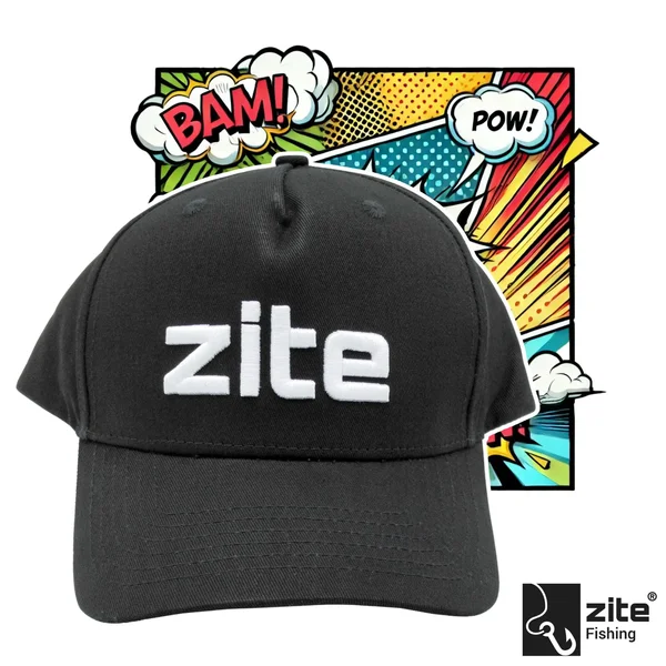 Zite Fishing Cappy Mütze Bestickt, Schwarz & Verstellbar_auswahl3
