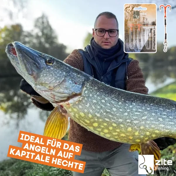 Zite Fishing UV Angsthaken System 5,5cm Drillings-System S Raubfischangeln Fertigmontage _auswahl6