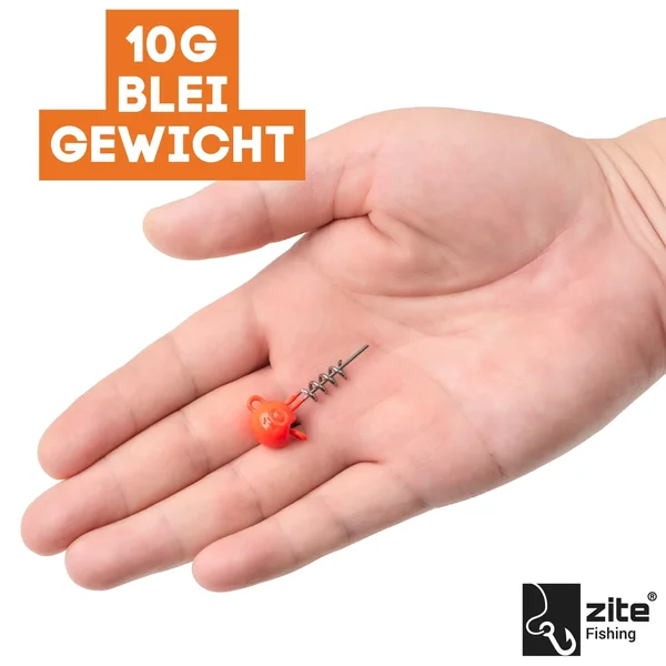 UV Screw Jigs 10g Jigköpfe Blei Gummiköder Angeln Raubfisch 5STK_auswahl2