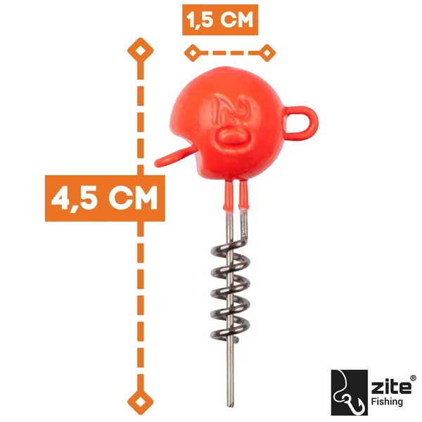 UV Screw Jigs 20g Jigköpfe Blei Gummiköder Angeln Raubfisch 5STK_auswahl1