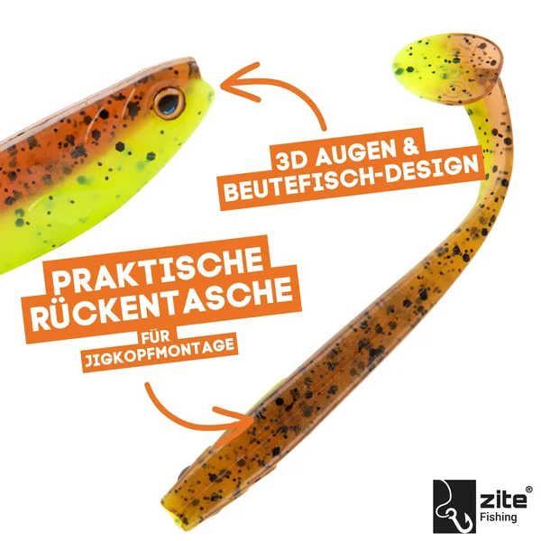 Inzite Pershad Green Pumpkin 8 cm 7 STK Gummiköder Barsch_auswahl3