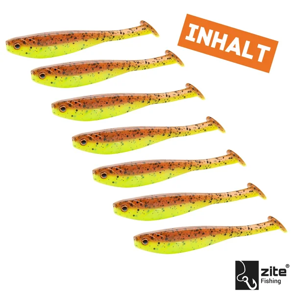Inzite Pershad Green Pumpkin 8 cm 7 STK Gummiköder Barsch_auswahl7