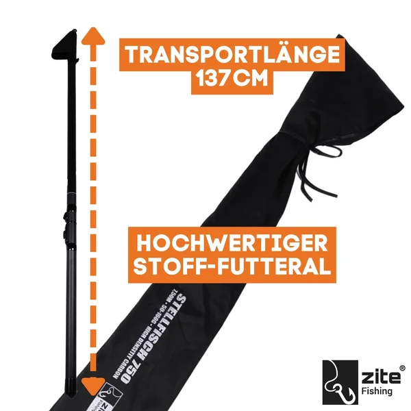 Stellfischrute 750cm 50-160g Teleskoprute Hecht Zander Angeln 8-teilig Zite Fishing _auswahl6