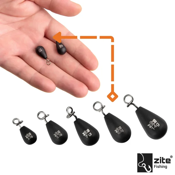 Fastach Angelgewichte Bleifrei 2x 10,6g Shallow & Jika Rig Gewichte mit Fastach-Clip Zite Fishing_auswahl2