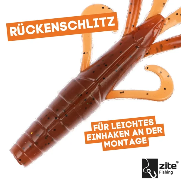 Gummiköder Krebsimitat Barsch & Zander Angeln Inzite Braw Toffy 8 STK Zite Fishing_auswahl3