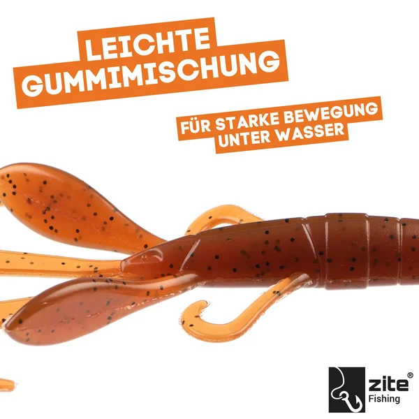 Gummiköder Krebsimitat Barsch & Zander Angeln Inzite Braw Toffy 8 STK Zite Fishing_auswahl4