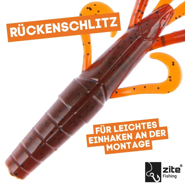 Gummiköder Krebsimitat Barsch & Zander Angeln Inzite Braw Dark Mud 8 STK Zite Fishing_auswahl3