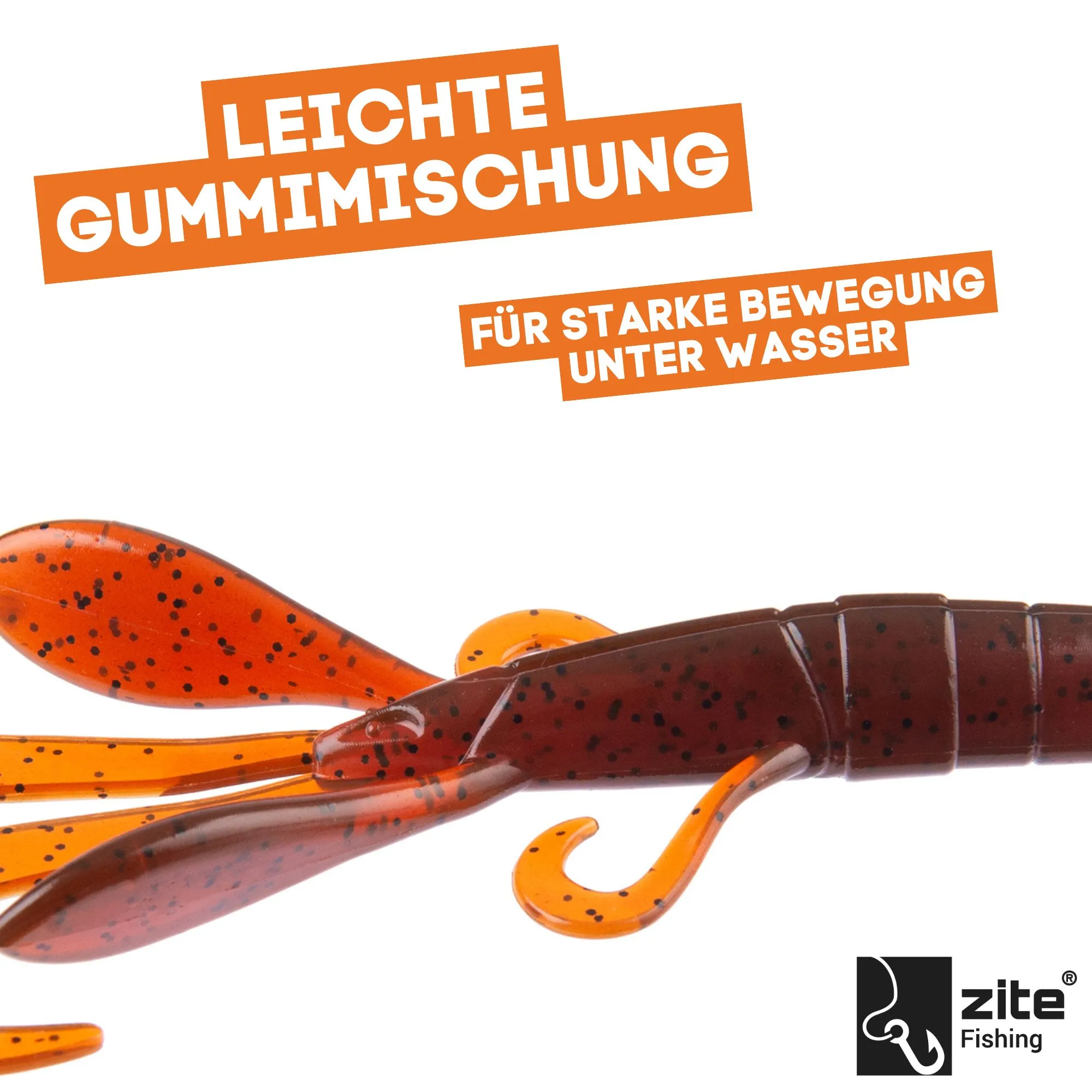Gummiköder Krebsimitat Barsch & Zander Angeln Inzite Braw Dark Mud 8 STK Zite Fishing_auswahl4