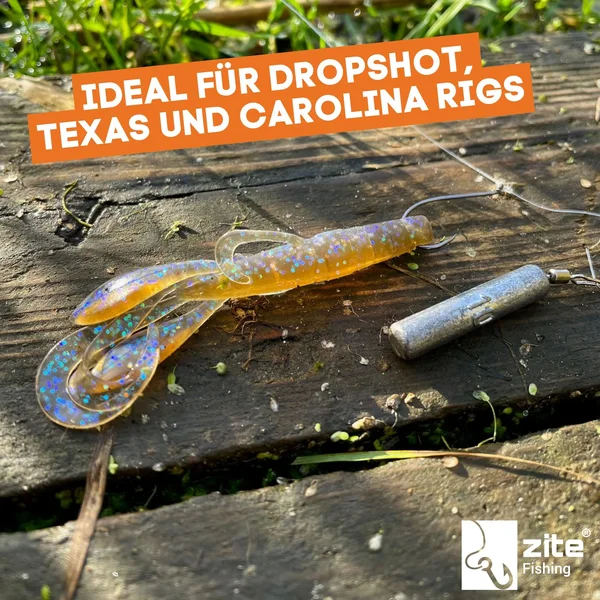 Gummiköder Krebsimitat Barsch & Zander Angeln Inzite Braw Dark Mud 8 STK Zite Fishing_auswahl6