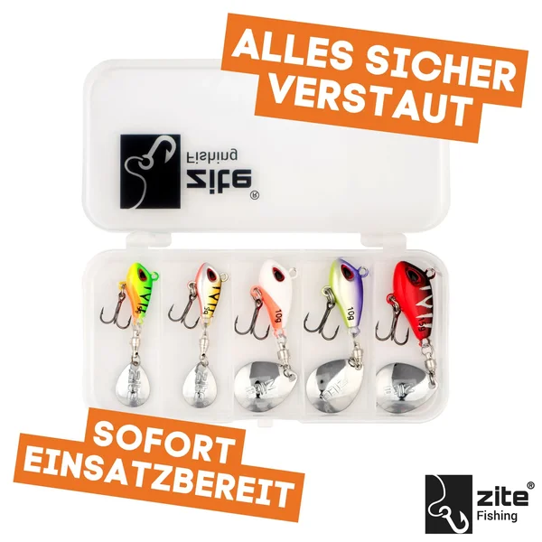 Jigspinner Set 5-15g Neon Spin Jigs 5 Stück mit Köderbox_auswahl3