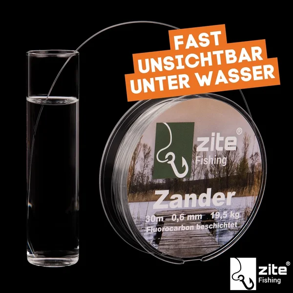 Zite Fishing Fluorocarbon Vorfach Schnur Zander 0.6mm 30m_auswahl3