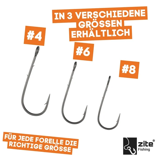 Zite Fishing ProSharp Chebu Haken #4 Teflon-Haken mit Baitholder für Cheburashka-Rig Forelle & Barsch_auswahl4