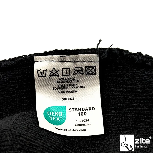 Zite Fishing Beanie Mütze Schwarz mit gestickten Logo _auswahl4