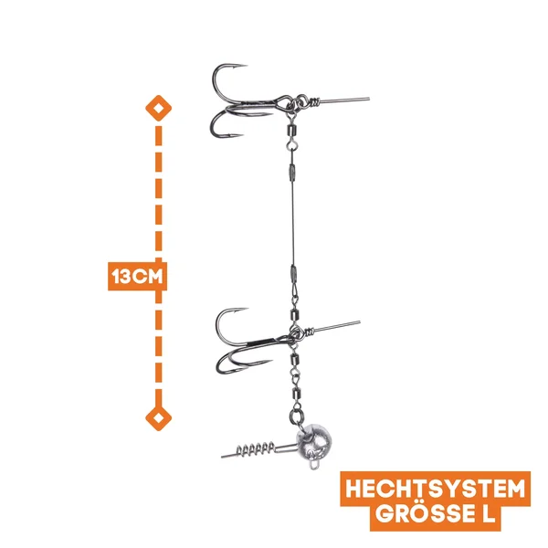 Zite Fishing Drillings-System Set L 13 cm 5-20 g Gummifische 21-26 cm Hecht-Angeln_auswahl2
