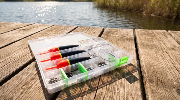 Deadbait Hechtposen Sortiment - Durchlaufposen mit Köderfisch System, Wirbel, Bleigewichte & mehr für das Hechtangeln_auswahl1