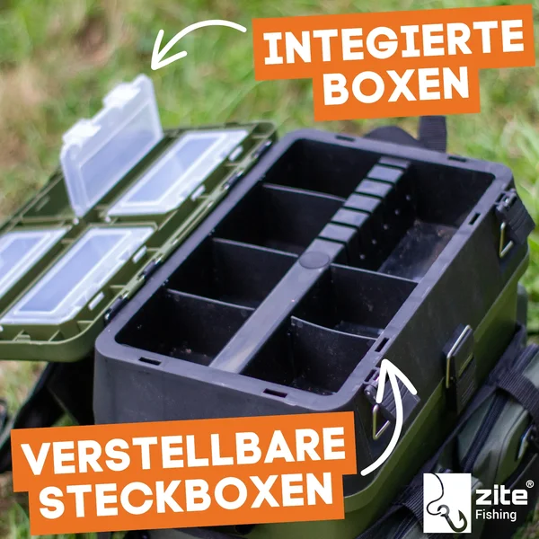 Multi-Angelkoffer Sparset mit Sitzkiepe, gummiertem Kescher, Hakenlöserzange, Fischtöter & GRATIS Thermoskanne_auswahl4