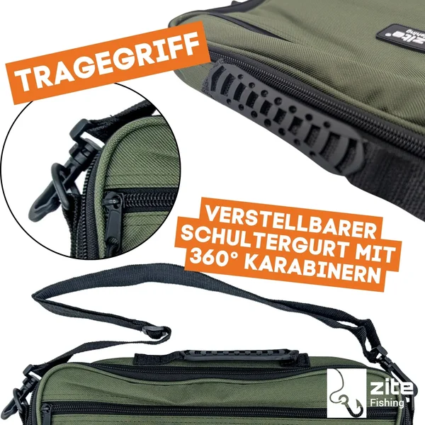 Forellenteig Tasche 23x36x6cm für 20 Forellenpasten Dosen Wasserfest & Tragbar_auswahl6