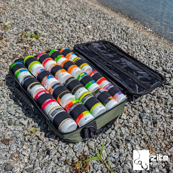 Forellenteig Tasche 23x36x6cm für 20 Forellenpasten Dosen Wasserfest & Tragbar_auswahl8