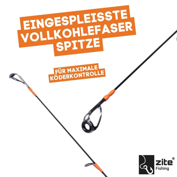 Ultra Light Forellen Gummiköder Rute Solid Tip UL Strike Forellenrute 0,5-3g 200cm_auswahl4