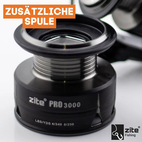 Zite Fishing Spinning Reel Pro 3000 bespult Spinnrolle mit Frontbremse 8+1 2 Aluminiumspulen für Spinnfischen_auswahl11