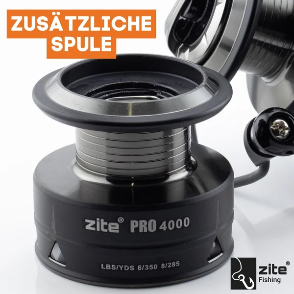 Zite Fishing Spinning Reel Pro 4000 bespult Spinnrolle mit Frontbremse 8+1 2 Aluminiumspulen für Spinnfischen_auswahl11
