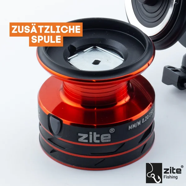 Spinning Reel Base 3000 Spinnrolle mit Frontbremse 5+1 2 Aluminiumspulen für Forelle & Barsch Spinnfischen_auswahl11