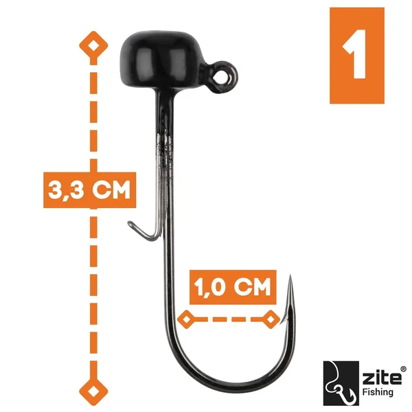 Tungsten Standup Jigs 1# 2,8g für Gummiköder - Bleifreier Angelhaken_auswahl1