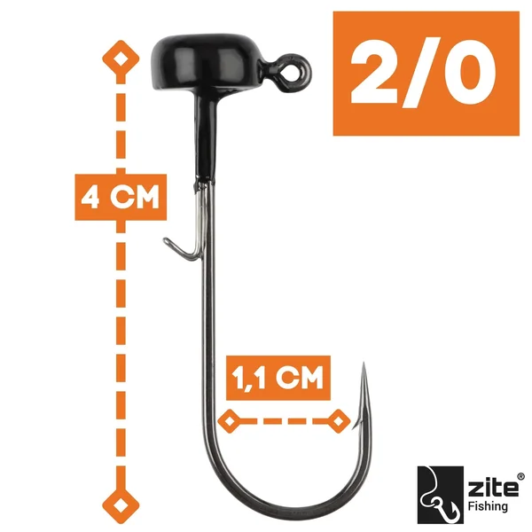 Tungsten Standup Jigs 2/0# 4,7g für Gummiköder - Bleifreier Angelhaken_auswahl1
