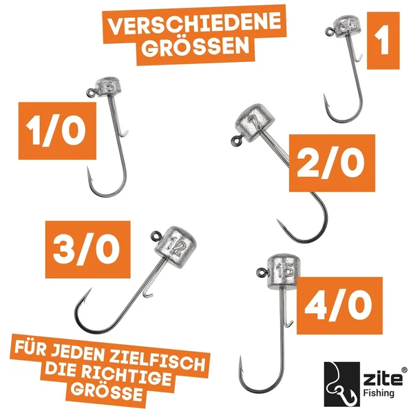 Stand Up Jigs 1/0# 7g für Gummiköder - Jighaken Grundangeln 5 Stück im Pack_auswahl6