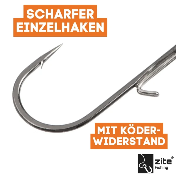 Stand Up Jigs 2/0# 5g für Gummiköder - Jighaken Grundangeln 5 Stück im Pack_auswahl4