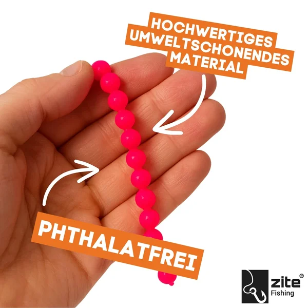 Salmy Beads Shrimp pink 8 mm 60 Stück Forellenköder Lachsei Imitat Zite Fishing_auswahl3