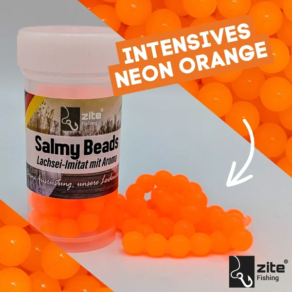 Salmy Beads Käse orange 8 mm 60 Stück Trout Eggs Köder Zite Fishing_auswahl1