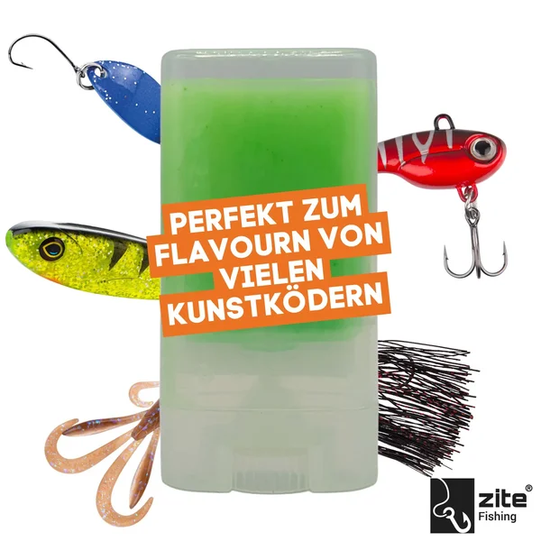 Zite Fishing Flave Boost Stick Fisch grün 100 g - Lockstoff-Stift für Gummifische, Wobbler, Blinker & Spoons_auswahl1