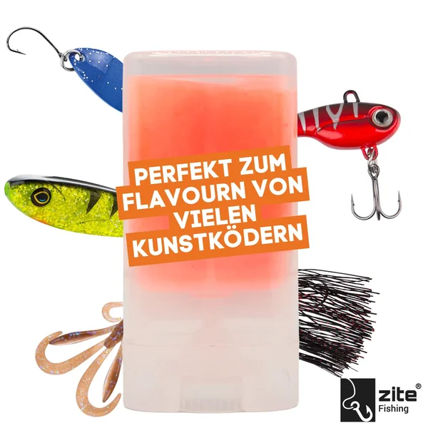 Zite Fishing Flave Boost Stick Pellet orange 100 g - Lockstoff-Stift für Gummifische, Wobbler, Blinker & Spoons_auswahl1