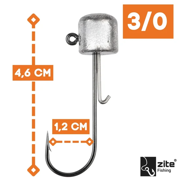Stand Up Jigs 3/0# 10g für Gummiköder - Jighaken Grundangeln 5 Stück im Pack_auswahl1