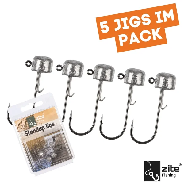 Stand Up Jigs 3/0# 10g für Gummiköder - Jighaken Grundangeln 5 Stück im Pack_auswahl3