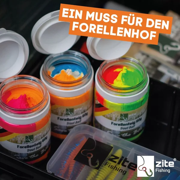 Zite Fishing Forellenteig Sweet Orange Trout Bait Forellenpaste mit Knoblaucharoma_auswahl2