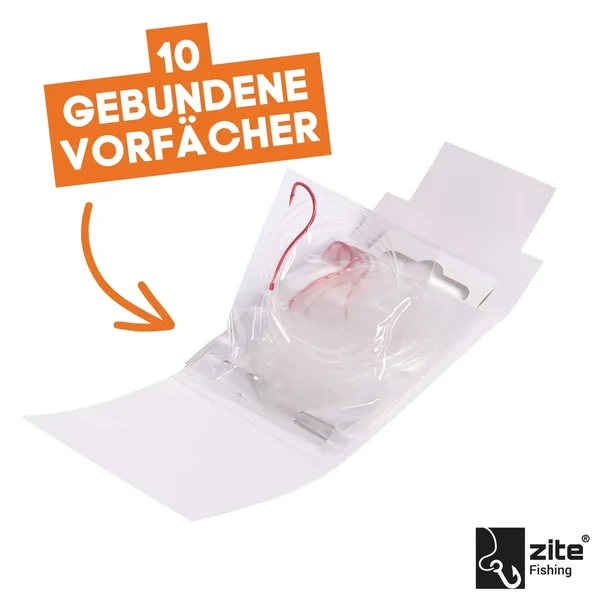 Premium Owner Vorfachhaken Aal Größe 4# mit Fluorocarbon Schnur 10 STK Angelfertig montiert_auswahl1