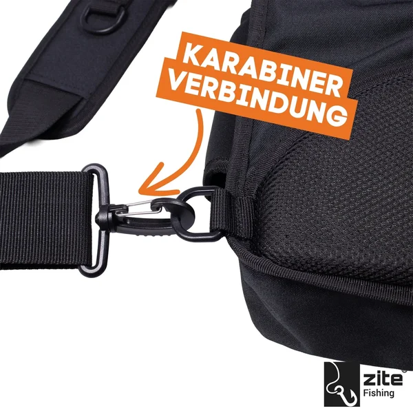 Zite Fishing Slingbag Angelrucksack mit 2 Tackleboxen - 36 x 25 x 13 cm Angeltasche _auswahl4