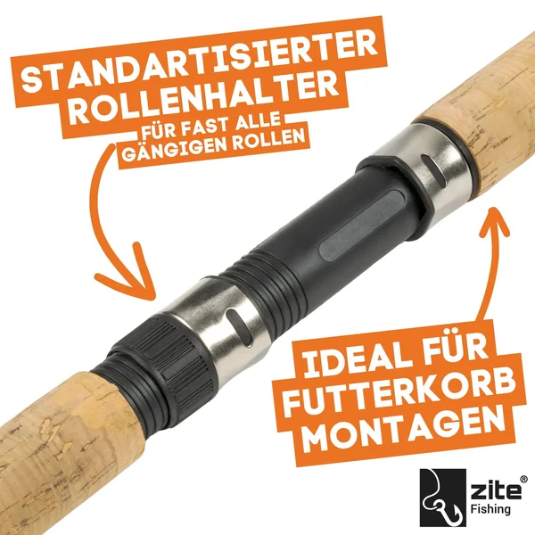Zite Fishing Feeder-Angelset – 2 Ruten 3,3 M, 2 Rollen Mit Schnur, 1,5 M Tasche, Für Einsteiger & Fortgeschrittene