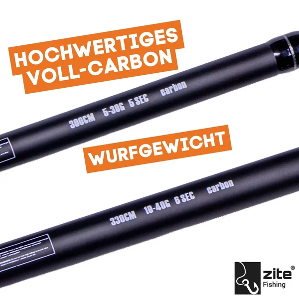 Zite Fishing Tele Trout 3005 Carbon 300cm Forellenrute Allround 5-30g Teleskoprute_auswahl5